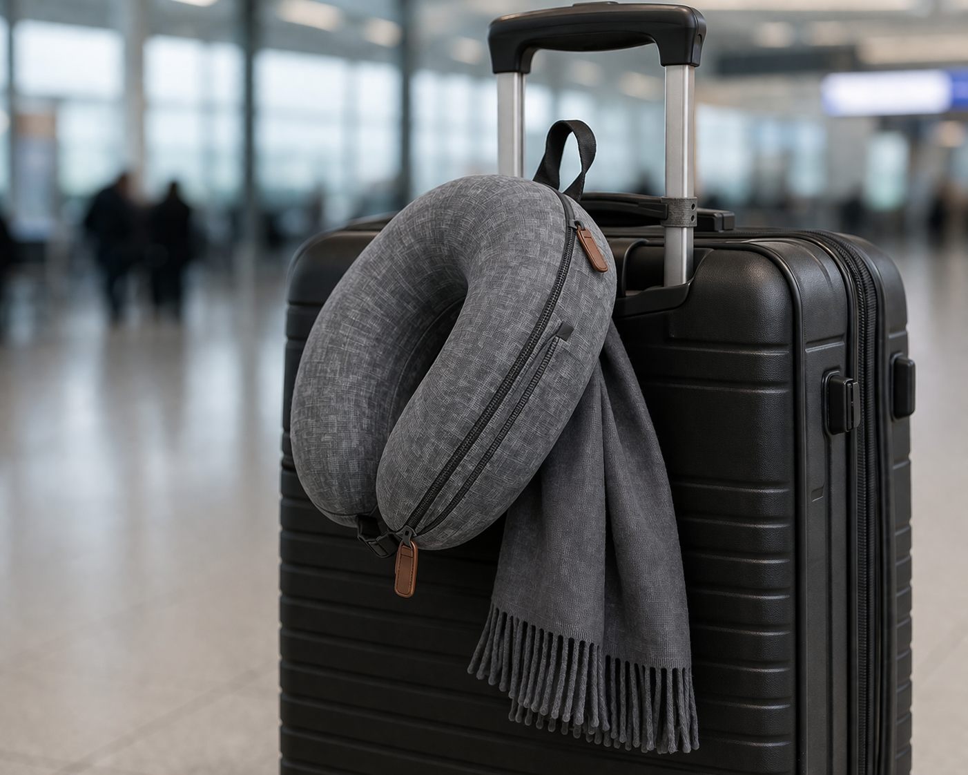 SCHNECK on luggage at airport